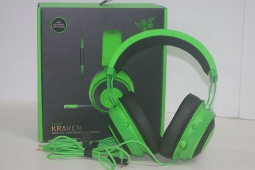 中古　Razer Kraken Green ゲーミングヘッドセット