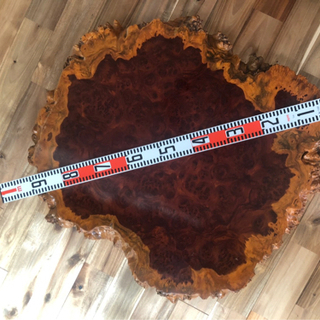 花梨　座卓　骨董品　希少材木　瘤杢　和モダン　ローテーブル