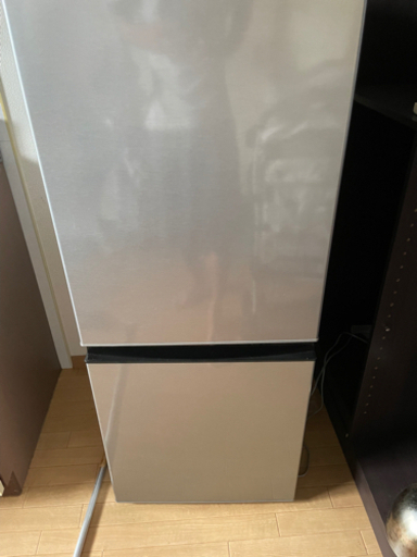 中古  冷蔵庫 2ドア 126L ファン式 2019年製 AQUA AQR-J13H-S 右開き