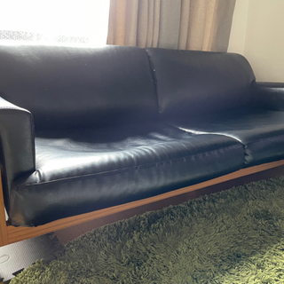 値下げ】黒レザーソファセット（3名掛＋1名掛）※バラ売り可