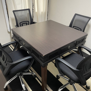 【美品】全自動麻雀卓　椅子4脚付き