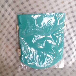 新品未開封　Kou Zen　巾着袋　青緑　縦約 15.5cm×横...
