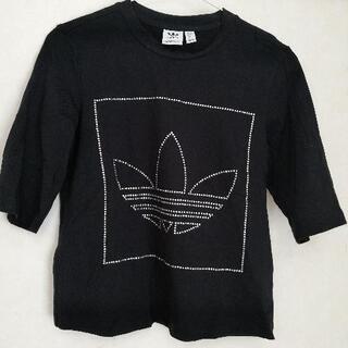 adidas ラインストーン付きTシャツ