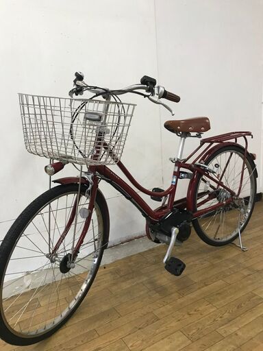 NBR070811M　格安整備車★　適正価格！中古電動アシスト自転車　ブリジストン　POLKU