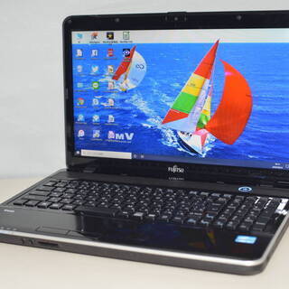 中古ノートパソコン Windows10+office 大容量HDD750GB 富士通 AH35/L 高性能 Core i3 3120M/4GB/無線/WEBカメラ/15.6型/便利なソフト多数 中古ノートパソコン Windows10+office 大容量HDD750GB 富士通 AH35/L