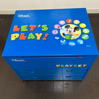 ディズニーの木製玩具箱