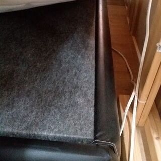 【愛品倶楽部柏店】　ドリームベッド　クッションフレーム　ワイドダブルベッド　黒　【問い合わせ番号　１５３-０１７５２８　００２】