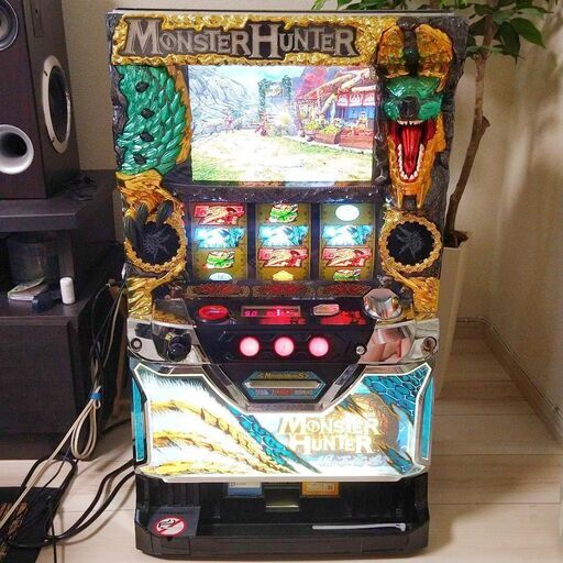 【引き取りのみ】パチスロ機　実機　モンスターハンター～月下雷鳴～