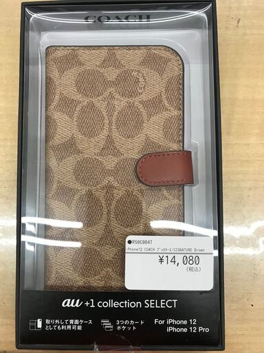【引取限定】COACH iPhone12・12Proケース　未使用 【うるま市田場】