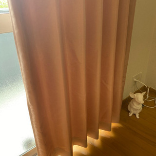【ネット決済】淡いピンク色のカーテン