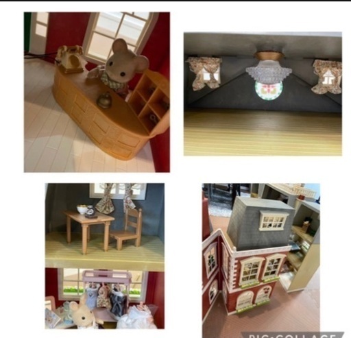 赤いホテルと小物のみ。超レア シルバニアファミリー ホテル