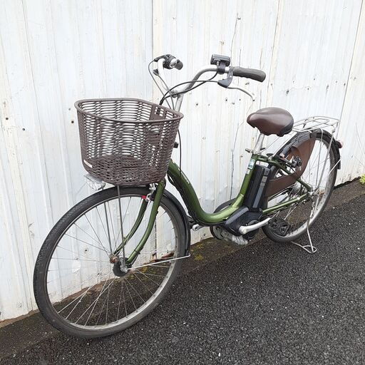 8月-11　電動アシスト自転車　ヤマハ　PAS Natura Lスーパー　2012年モデル　バッテリー　充電器　鍵付き　電動自転車