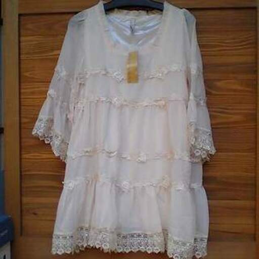 新品 レース ワンピースsweet Rougeスイートルージュバスト79 87身長154 162mポリエステル100 チュニック 白 インディ 堺の ワンピースの中古 古着あげます 譲ります ジモティーで不用品の処分