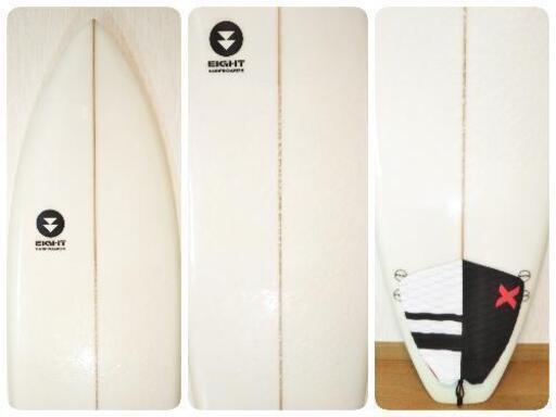 ☆１回試乗☆EIGHT SURFBOARD ショートボード6´4″(193cm)FCSフィン