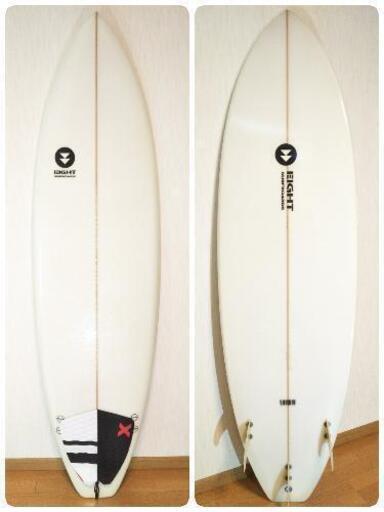 ☆１回試乗☆EIGHT SURFBOARD ショートボード6´4″(193cm)FCSフィン