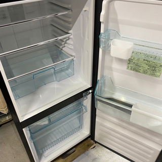 お値下げしました‼️2016年製 ユーイング 110L ガラストップ2ドア冷蔵庫（ざくろレッド）【右開き】UING UR-FG110J-R(0811c)