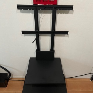 WALL INTERIOR TV STAND V2 LOW サテンブラック 壁寄せテレビスタンド