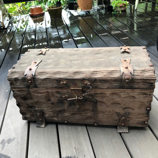 木製ボックス　箱　宝箱