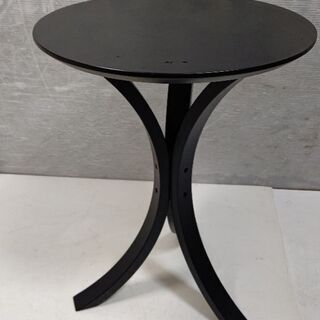 丸サイドテーブル 黒