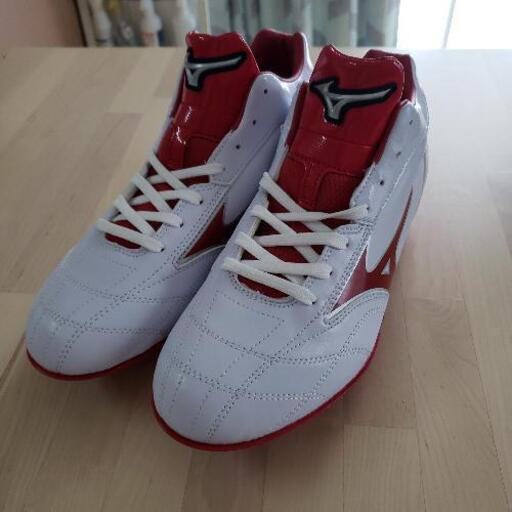 新品未使用 ミズノ野球スパイク赤 ダイ 賀茂の野球の中古あげます 譲ります ジモティーで不用品の処分