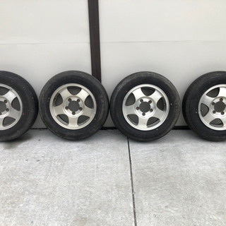 ジムニー 純正アルミホイールタイヤ付き 逆履き等に 中古