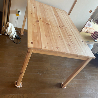 【ネット決済】ダイニングテーブル木製(4人掛け)