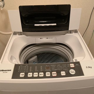 【ネット決済】HISENSE HW-T55C 洗濯機【値下げしま...