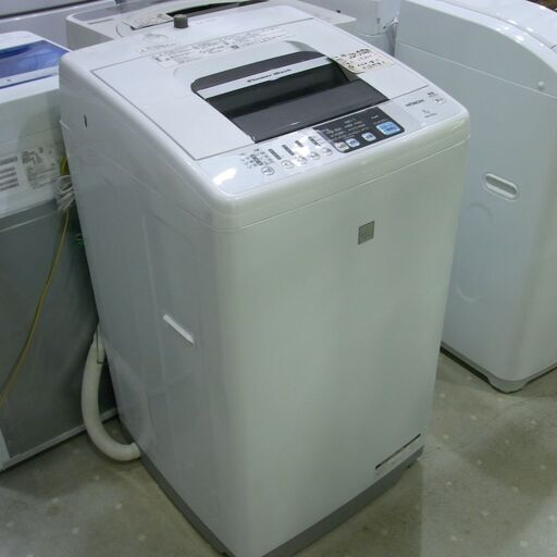 日立 HITACHI 全自動電気洗濯機 7kg NW-Z79E3 白い約束 風脱水搭載 2017年製　中古美品