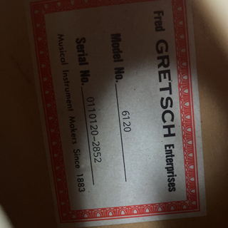 グレッチ　G6120 2001年製