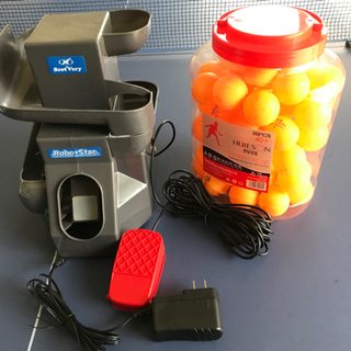 卓球台 ボールマシーン ラケット2個 ボール58個セット