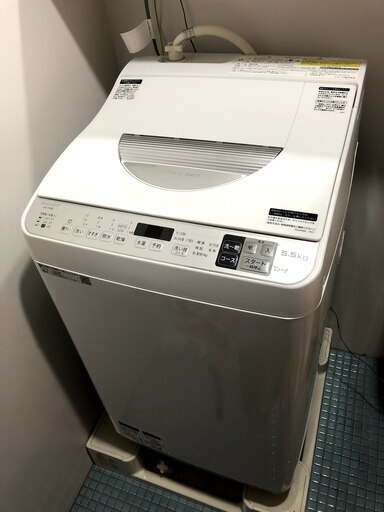 見事な創造力 洗濯乾燥機 Sharp 保証付き 使用8か月 5.5kg ES-TX5D シャープ 洗濯機