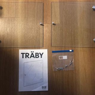 IKEA TRABY用ガラス扉　左右1セット