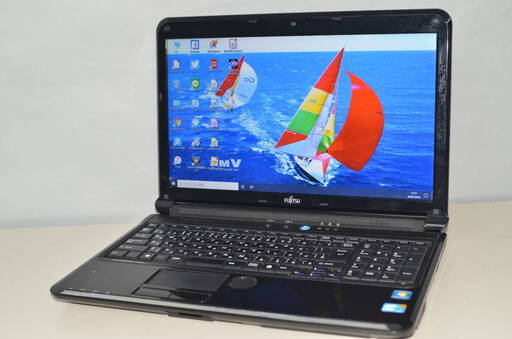 中古ノートパソコン Windows10+office AH53/C core i3-380Ｍ/大容量HDD640GB/4GB/15.6インチ/DVDマルチ/HDMI/無線/テンキー/便利ソフト