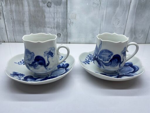 【愛品館八千代店】Meissen　マイセン　ブルーオーキッド　カップ＆ソーサー【愛八SK】