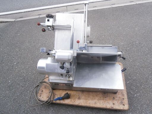 ☆中古品 南常 卓上冷凍ミートスライサー NF-280 三相200V 動作はしますが状態が悪いので現状品☆