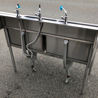 ⭐︎中古品　2槽シンク　1200x600x800mm 厨房機器⭐︎