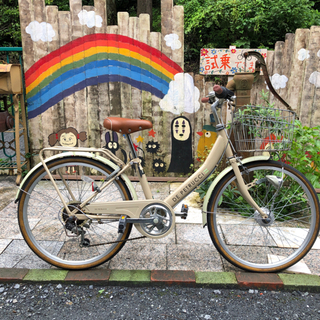 Simple style Fiona 24inch 6段変速 ターコイズカラー