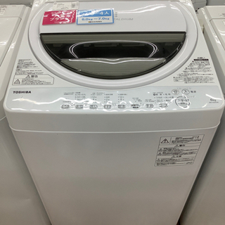 安心の6ヶ月保証付き　TOSHIBA  全自動洗濯機　AW-6G...