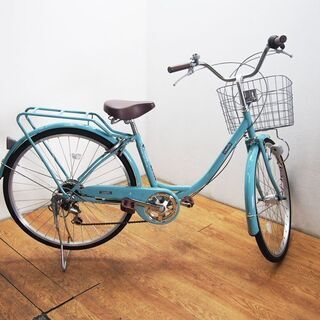 【使用期間1年程度】 カラコル/Caracol 変速付 26インチ 自転車 新品参考価格：36080円 (BA10)