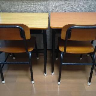 【ネット決済】小学校机・椅子2セット