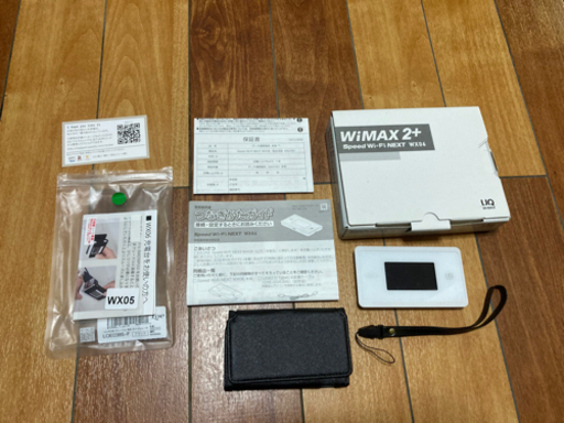 ワイマックス  wx06 ほぼ未使用　ケース新品