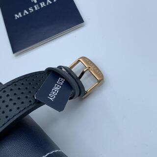 マセラティ MASERATI クロノス 時計 レザーベルト紺色