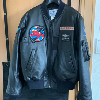 テッドマン ma-1 レザージャケット ピックレザー 豚革 ジャケット