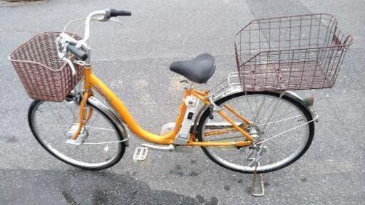 商談中　電動アシスト自転車　バッテリーは去年の