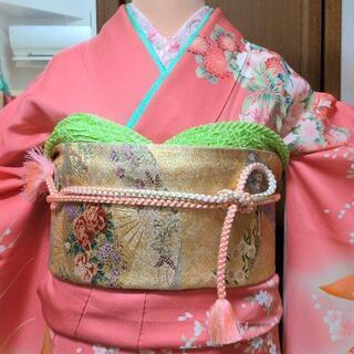 振り袖(り)、長襦袢、袋帯、小物セット