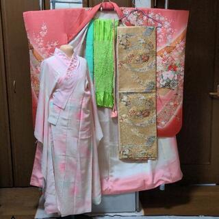 振り袖(り)、長襦袢、袋帯、小物セット