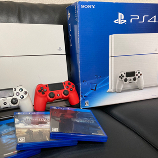 品　PS4 動作確認済み　PlayStation4 500gb 箱付き　コントローラー2個　ソフト3本付き