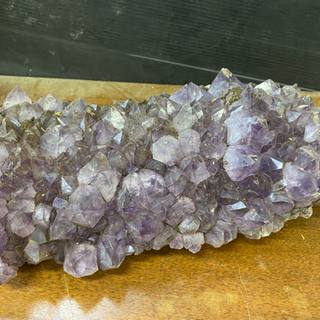 水晶　インテリア　置き物　紫　アンティーク　現状品