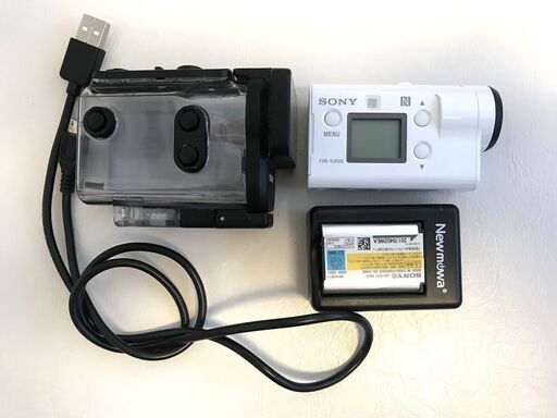 SONY 4Kアクションカメラ【FDR-X3000】 予備バッテリー付