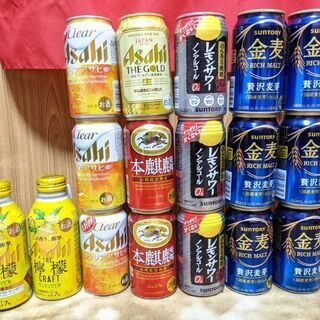 お酒、缶ビール　17本セット　まとめ売り　色々　アサヒ、サントリ...